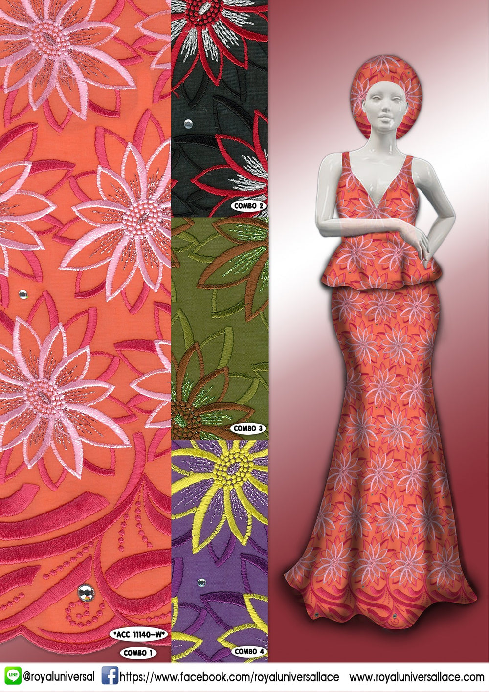 African Lace - Cotton Voile